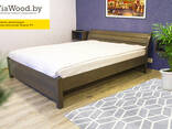 Double and single wood beds made of alder - photo 2