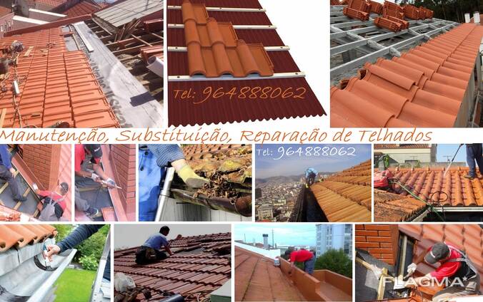 Manutenção, Substituição, Reparação de Telhados.
