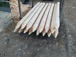 Round poles (pins, logs, bars ) made of pine. - photo 1