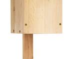 Solid wood pine birdhouse, bird feeder - photo 2