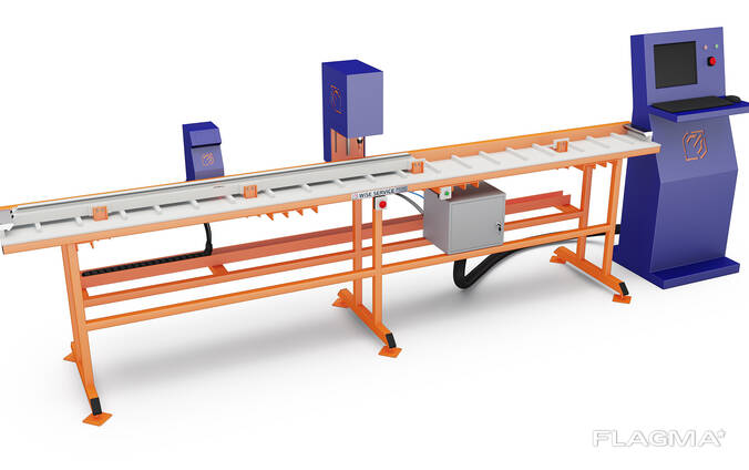 Station for installing strikers and drilling for mullions before welding WS505